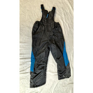 AQ Youth Black-Blue Snow Bib Overalls Size 5T